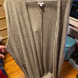 LuLaroe Joy Womens long vest. Worn once! Size XL